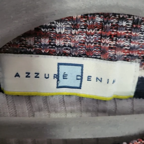 Azzure Denim Women’s Long Sleeve Sweater – Multi-Color, Size Medium - Picture 4 of 5